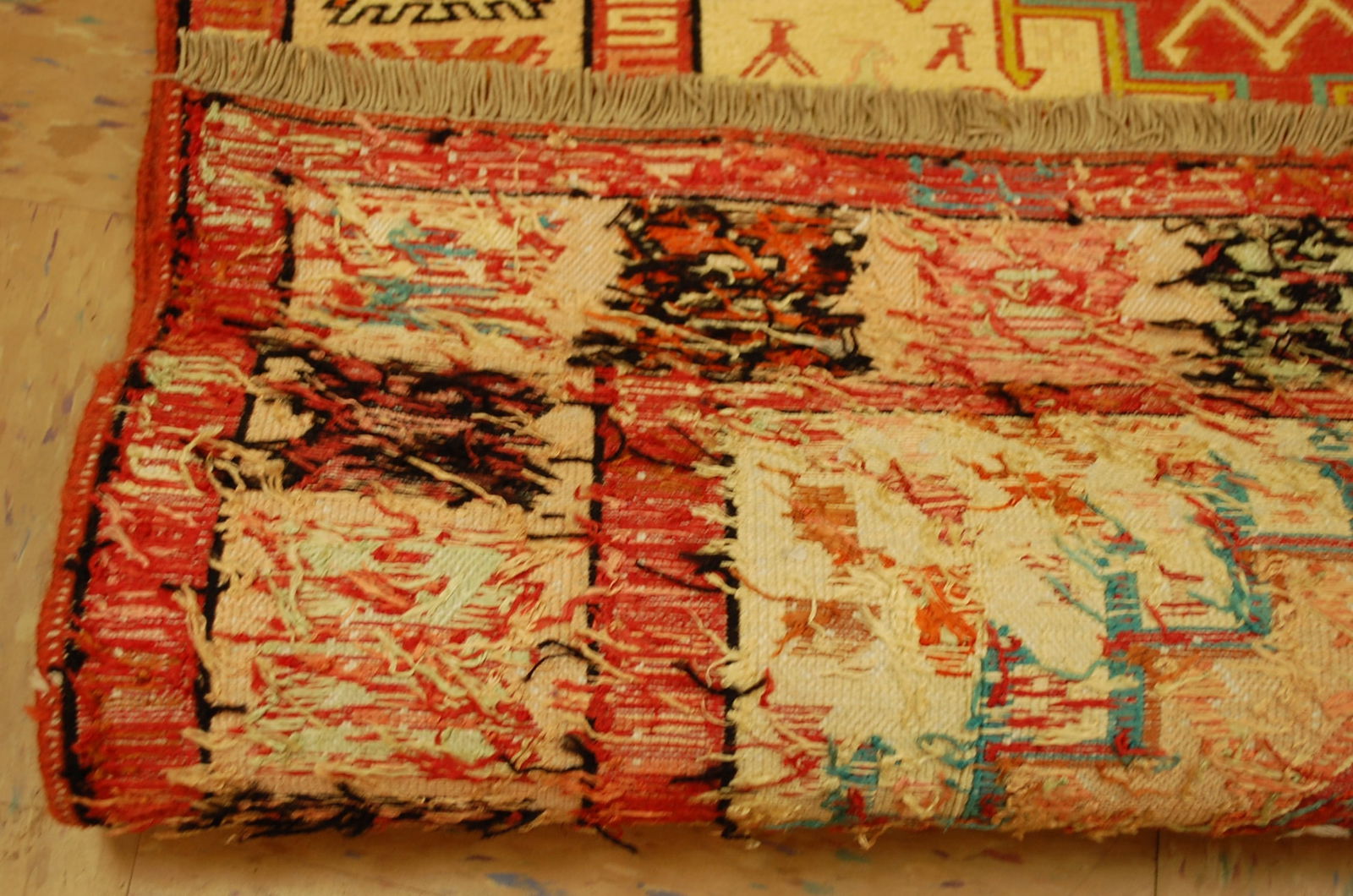 CAUCASIAN SOUMAK KILIM RUG 2'6" x3'4" - 8