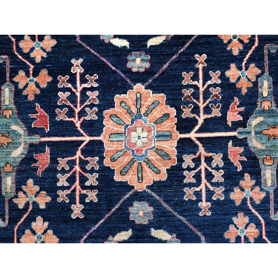 Blue Aryana Bidjar Garus Design Pure Wool Oversized Oriental Rug - 8