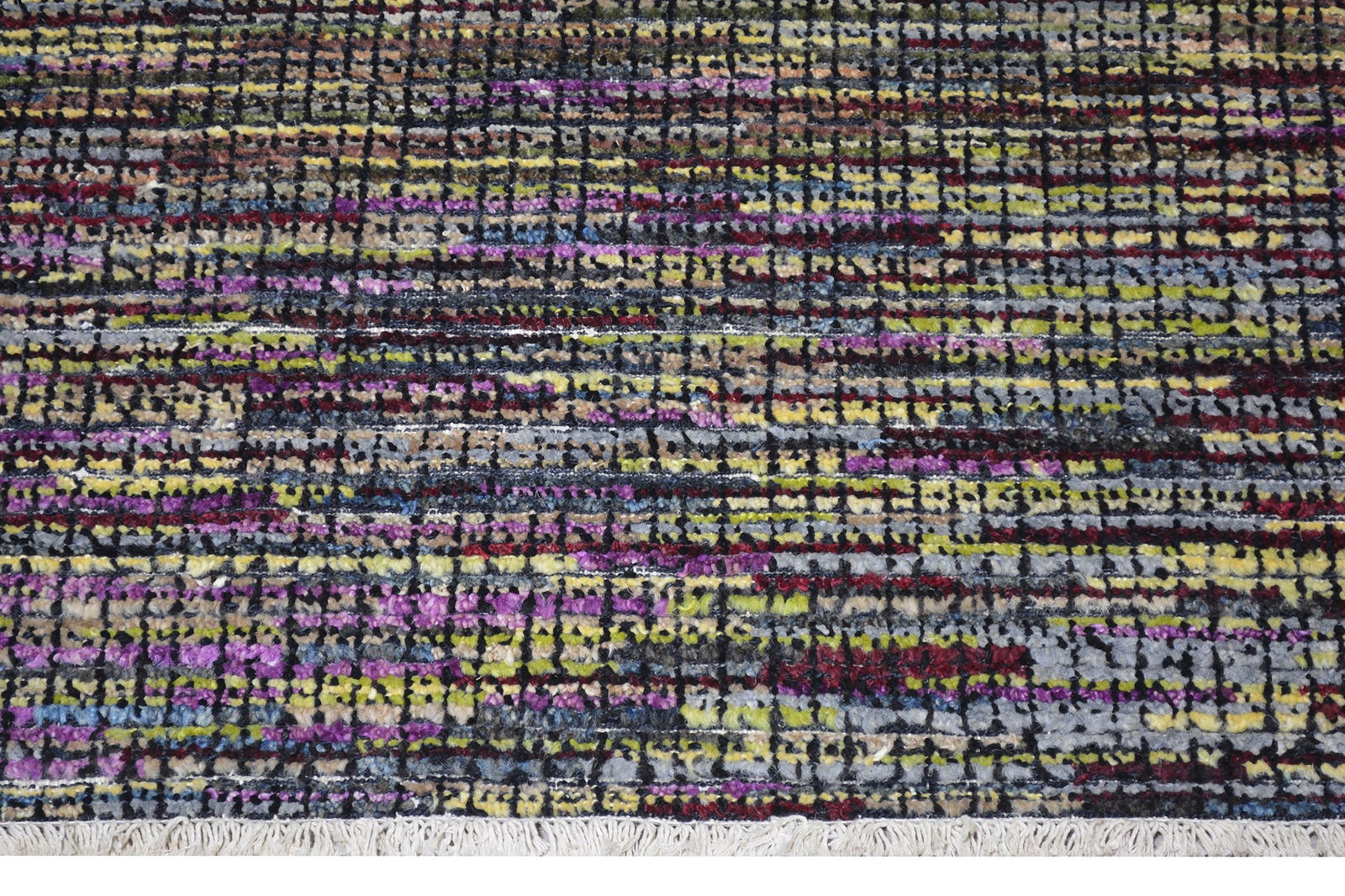 HAND KNOTTED WOOL MOROCCAN RUG - 3