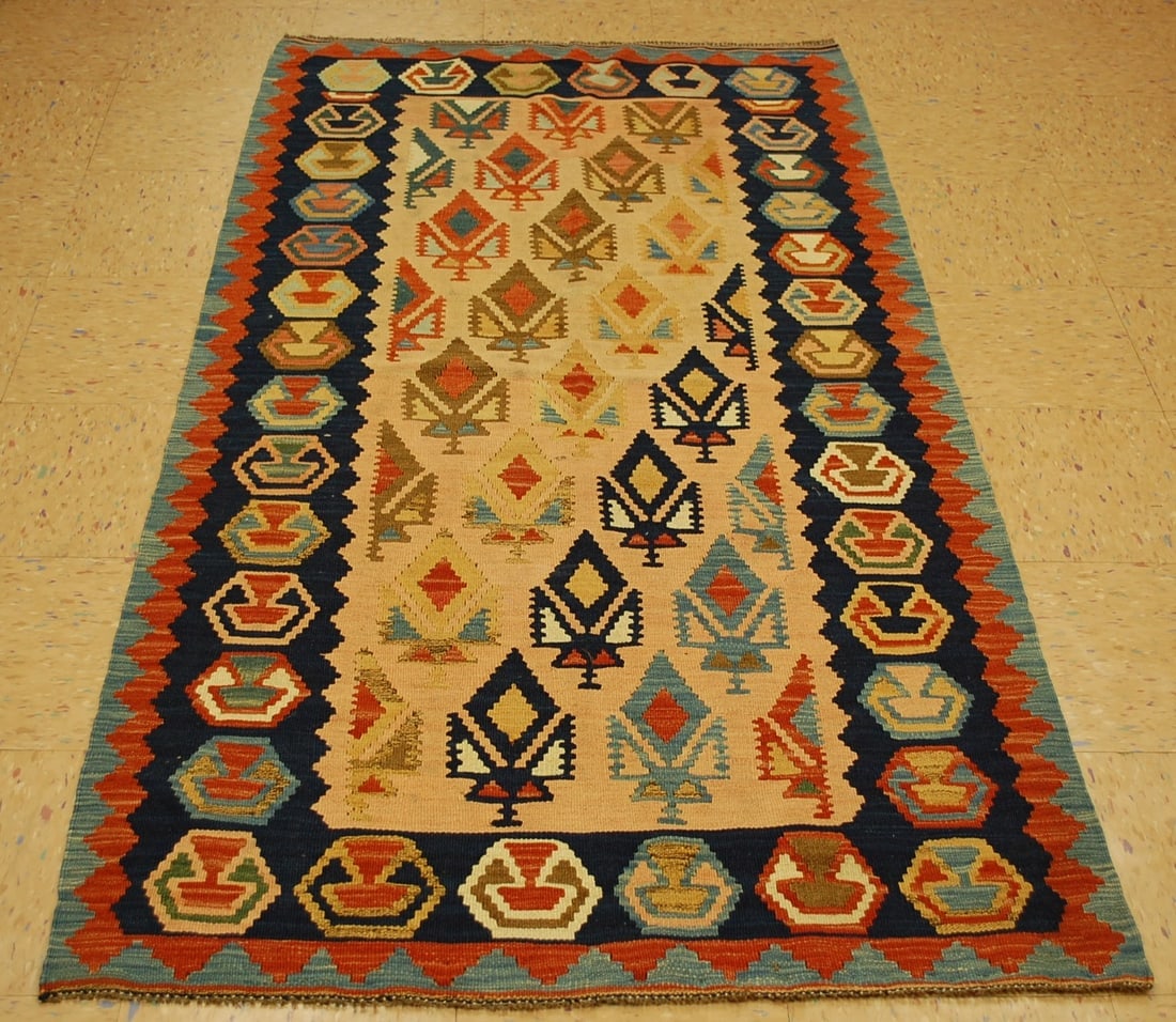 CAUCASIAN KILIM RUG 3.5x6.7 (1 of 12)