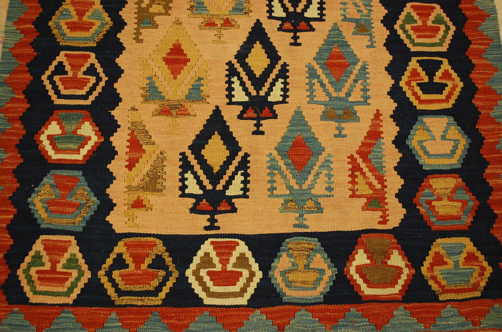 CAUCASIAN KILIM RUG 3.5x6.7 - 2