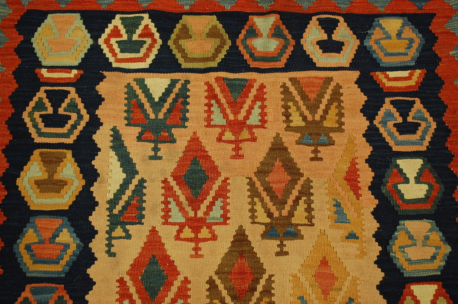 CAUCASIAN KILIM RUG 3.5x6.7 - 3