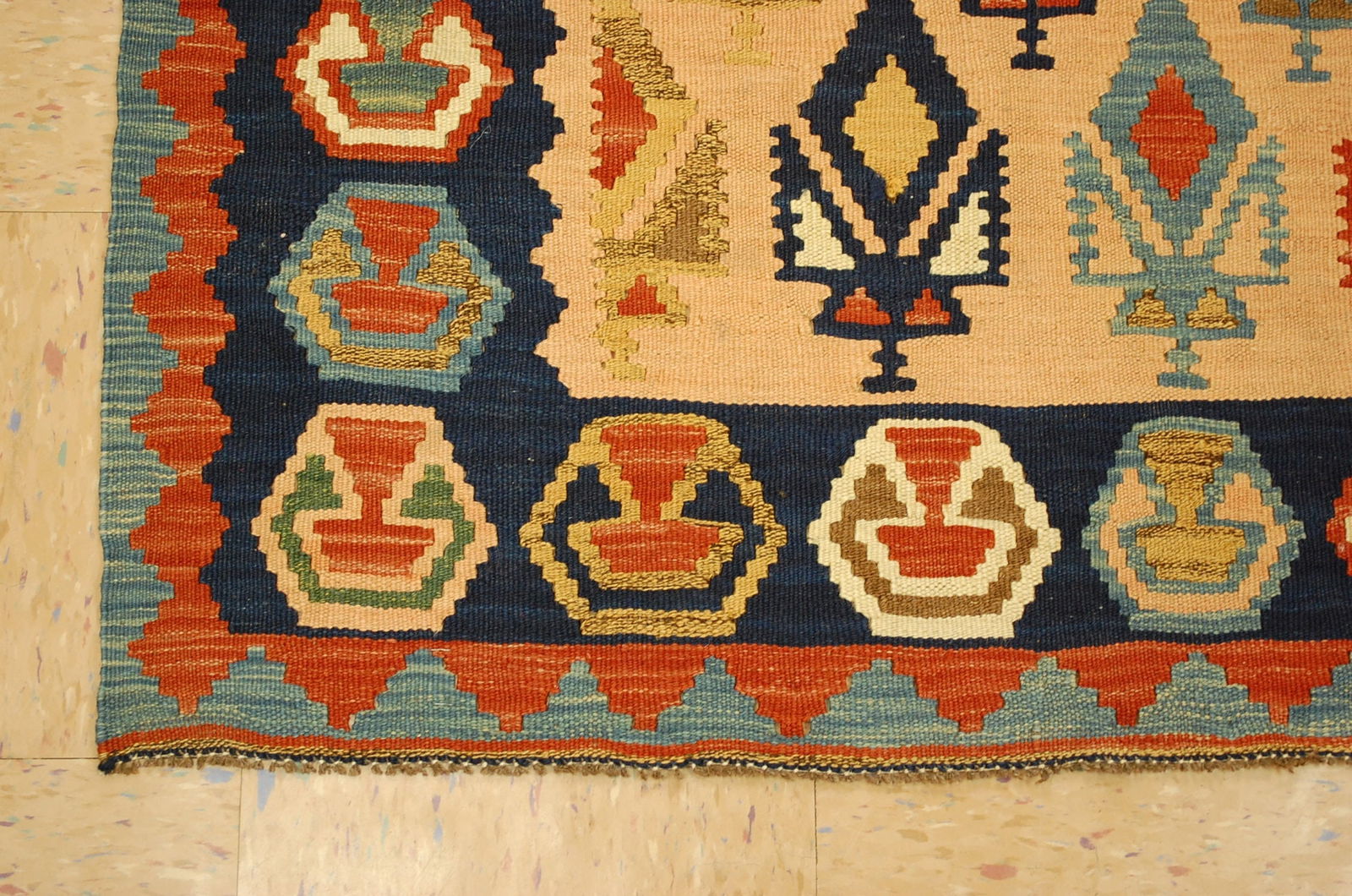 CAUCASIAN KILIM RUG 3.5x6.7 - 4