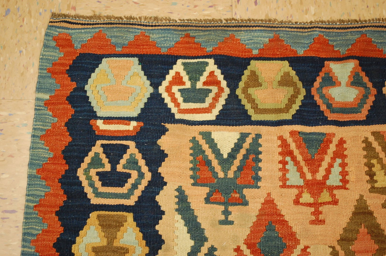 CAUCASIAN KILIM RUG 3.5x6.7 - 6