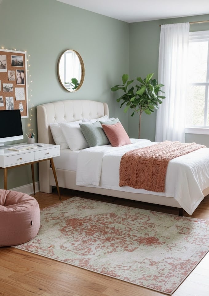 Transitional Floral 6X9 Modern Oriental Rug - 2