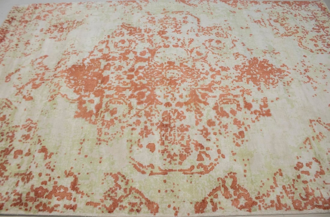 Transitional Floral 6X9 Modern Oriental Rug - 5