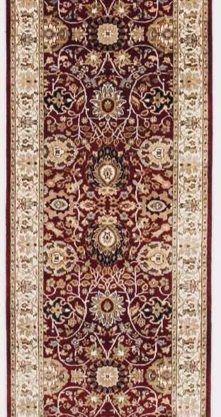 Hand Knotted Indo-Tabriz Runner Oriental Rug 2'7" x 7'10" - 3