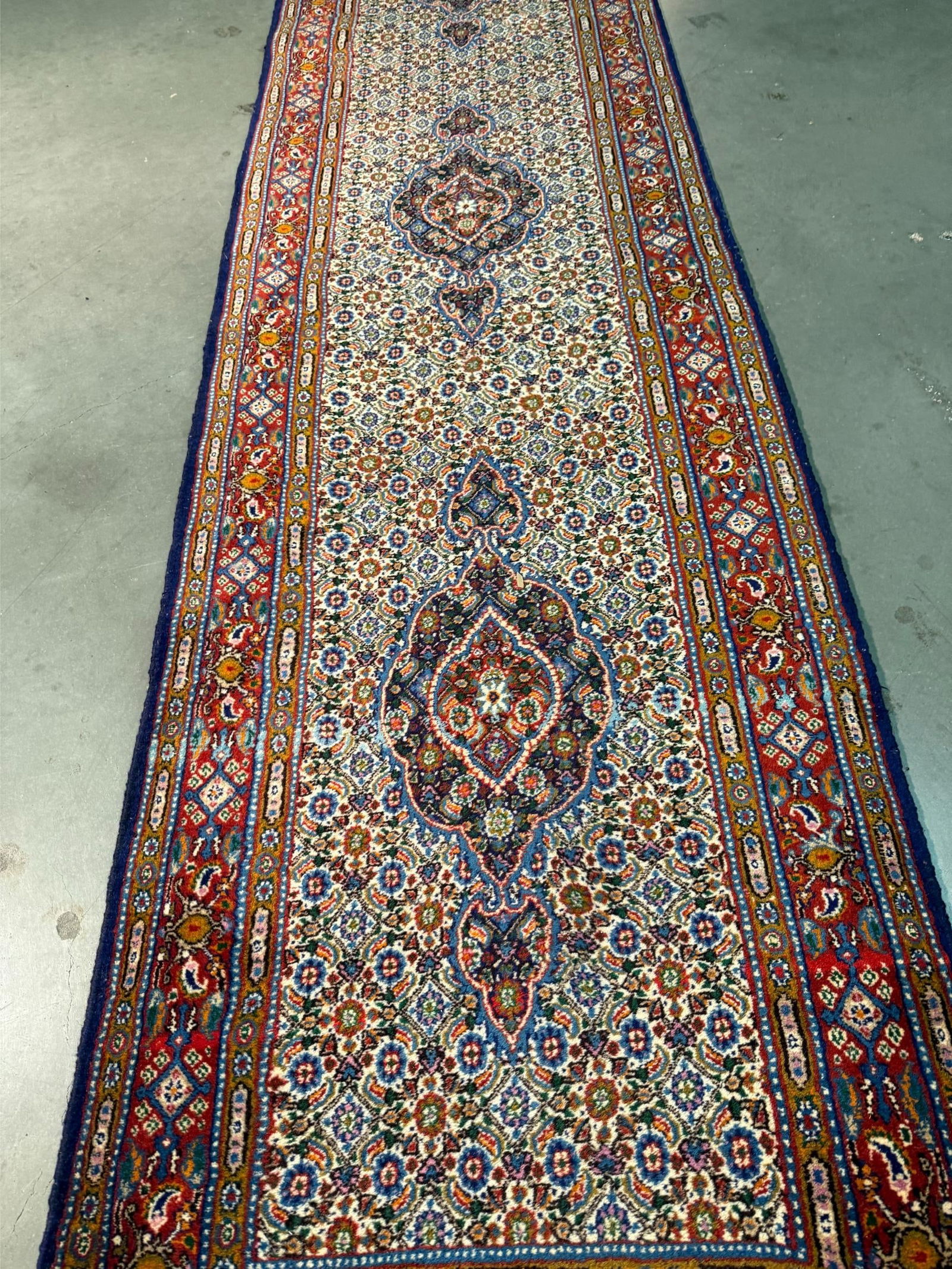 Fine Persian Tabriz Runner 2.7x15.8 - 2