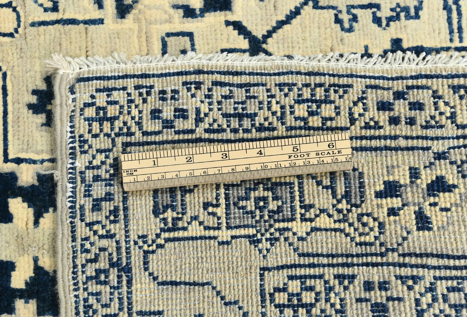 Greige Geometric 3X8 Heriz Serapi Oriental Runner Rug - 11