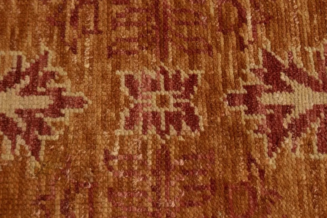 Rust Orange Transitional Floral 6X9 Oriental Rug - 14