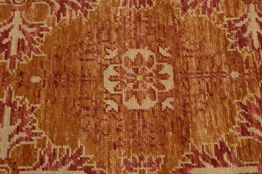 Rust Orange Transitional Floral 6X9 Oriental Rug - 15