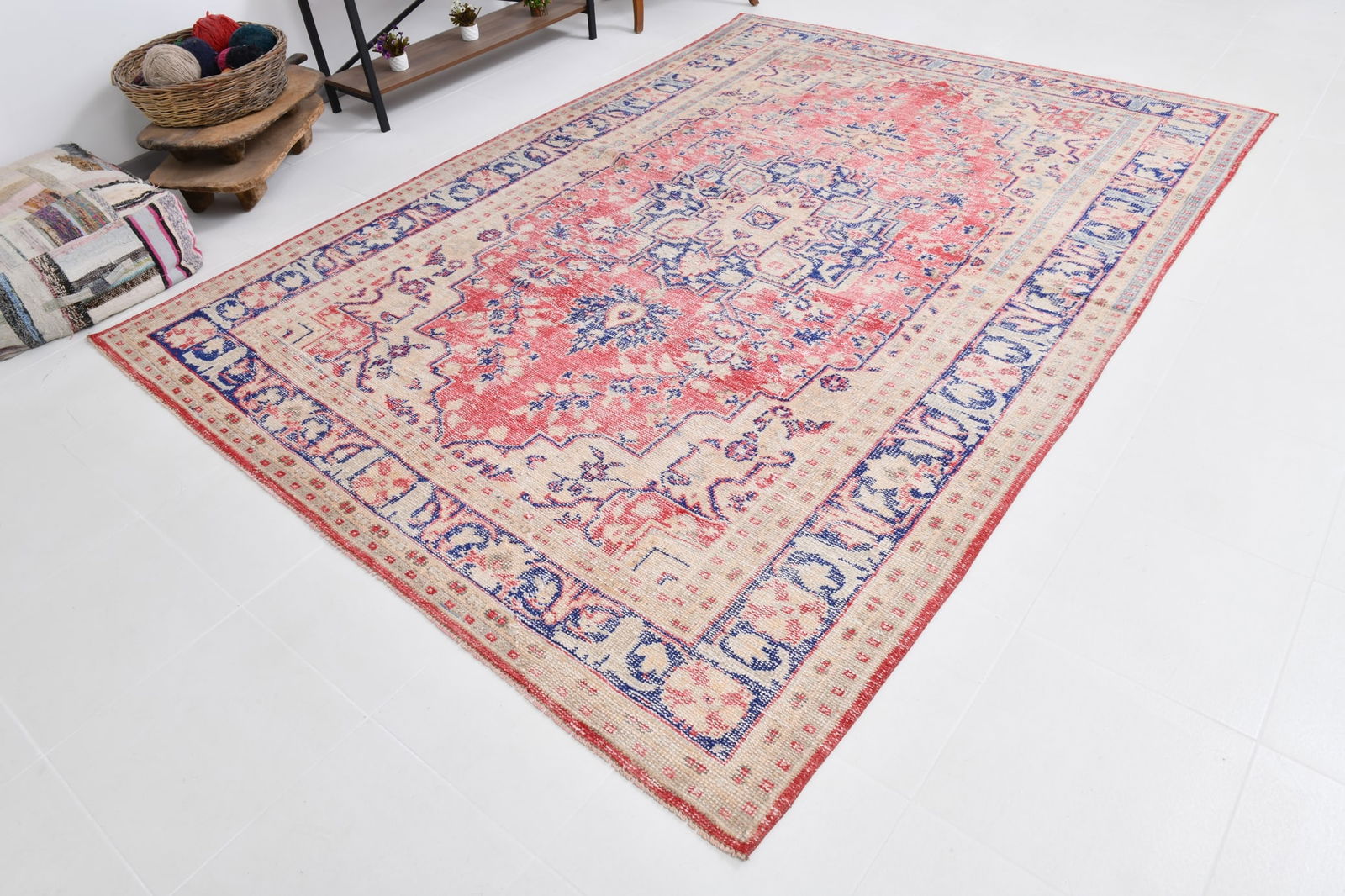 5'8'' x 9'3'' Turkish Handmade Kilim Rug - 20968 - 7