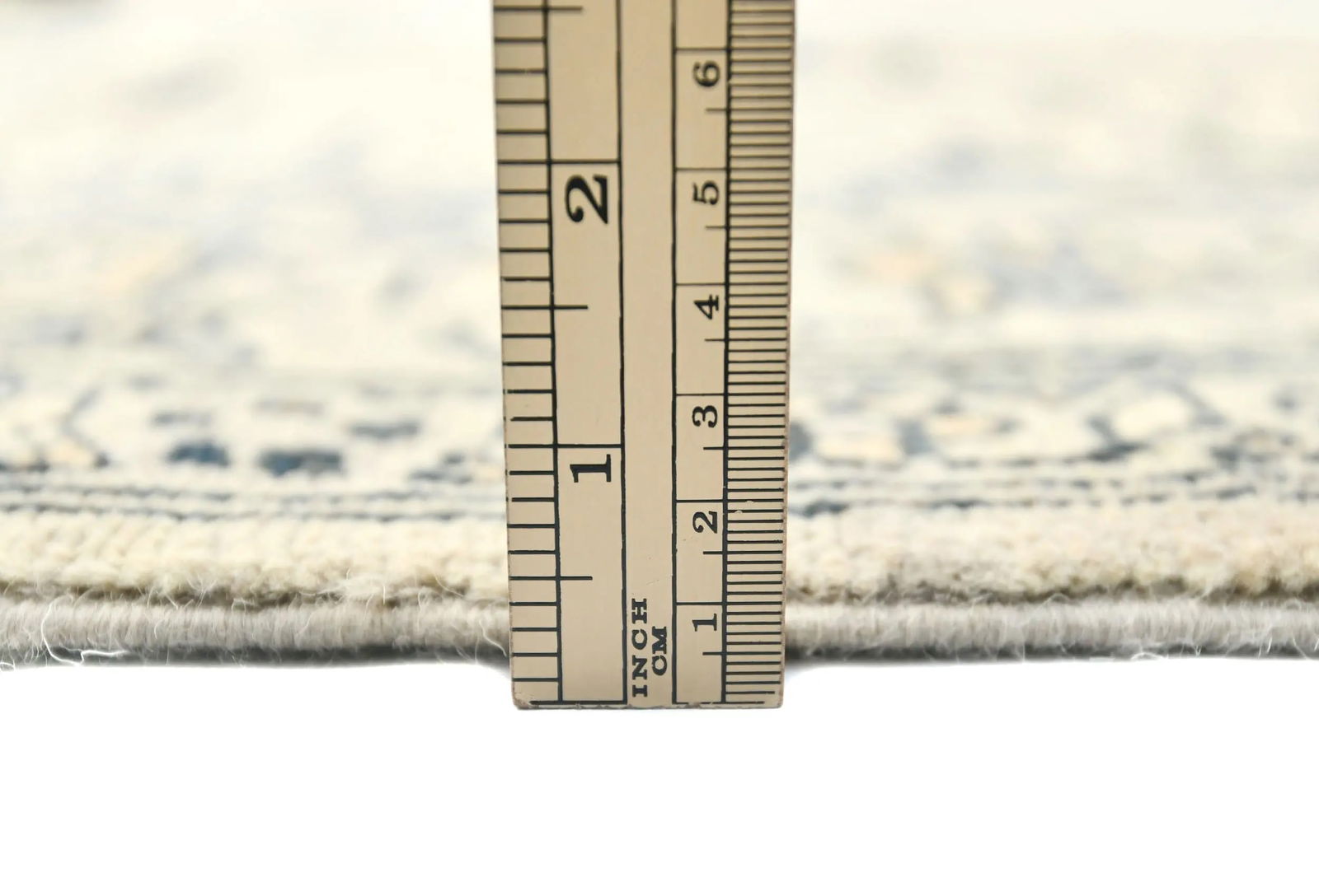 Greige Tribal Geometric 6X6 Heriz Serapi Oriental Square Rug - 10