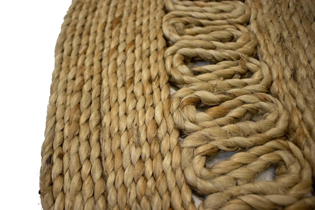 Reversible Braided Style 4X4 Jute Modern Round Rug - 8