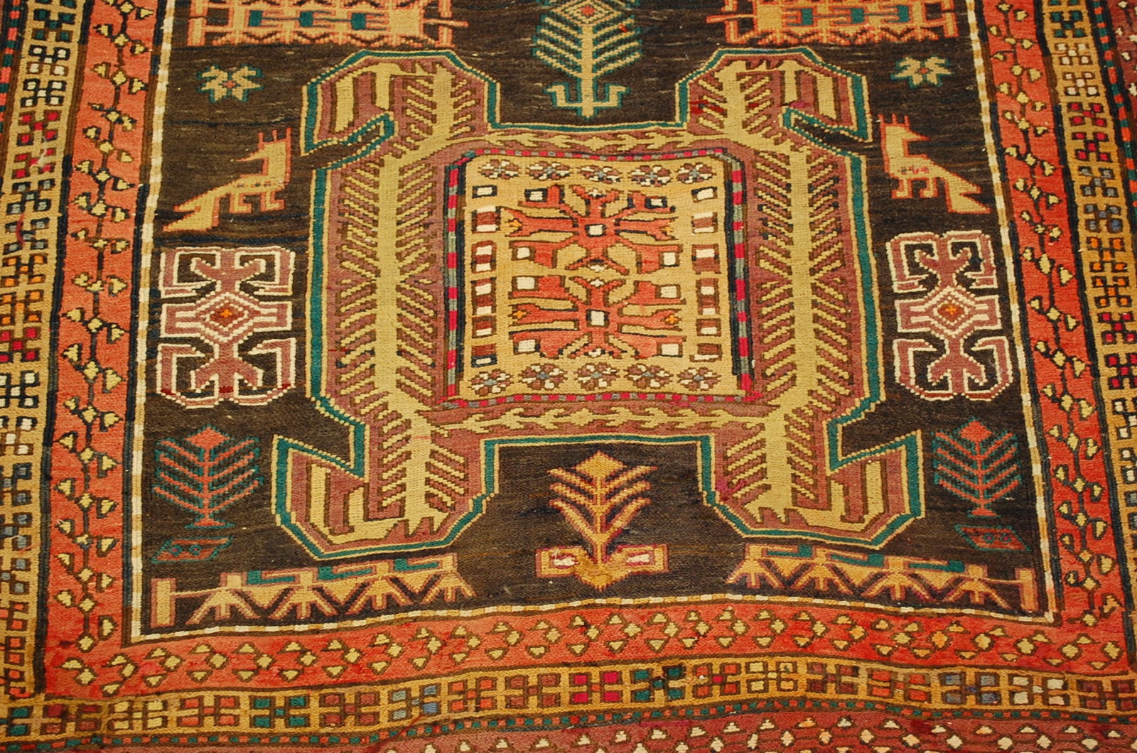 CAUCASIAN SOUMAK KILIM RUG 3.4x9.2 - 3