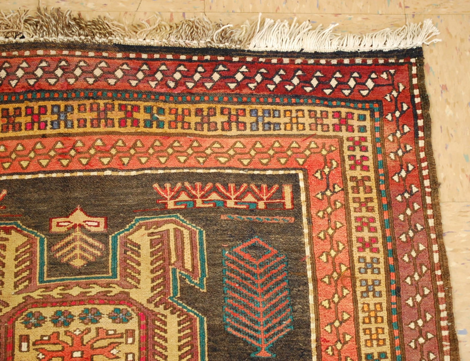 CAUCASIAN SOUMAK KILIM RUG 3.4x9.2 - 8