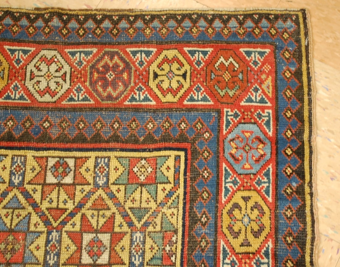 CAUCASIAN SHIRVAN RUG 3.5x16 - 8