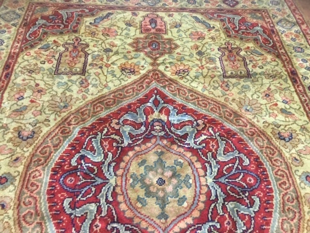 1920 Turkish Ushak Rug, excellent, 8'.3"x11'.4" - 7