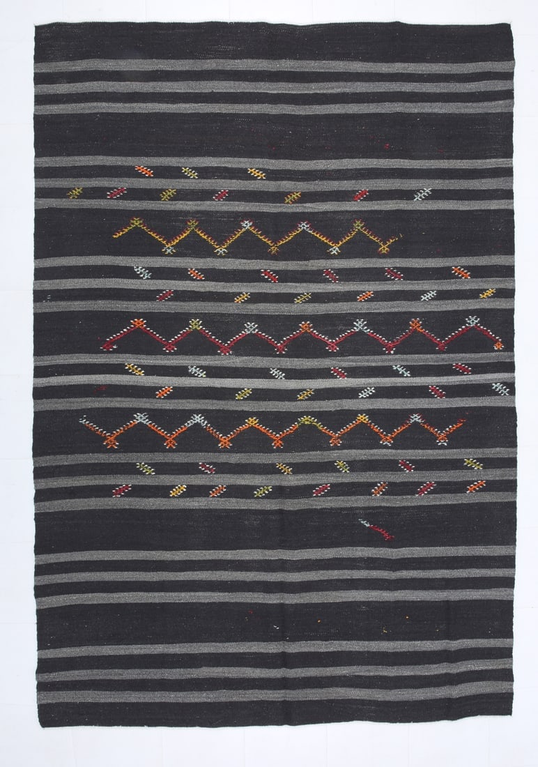 7'6'' x 11'0'' Turkish Flatweave Kilim Rug - 60552 (1 of 20)