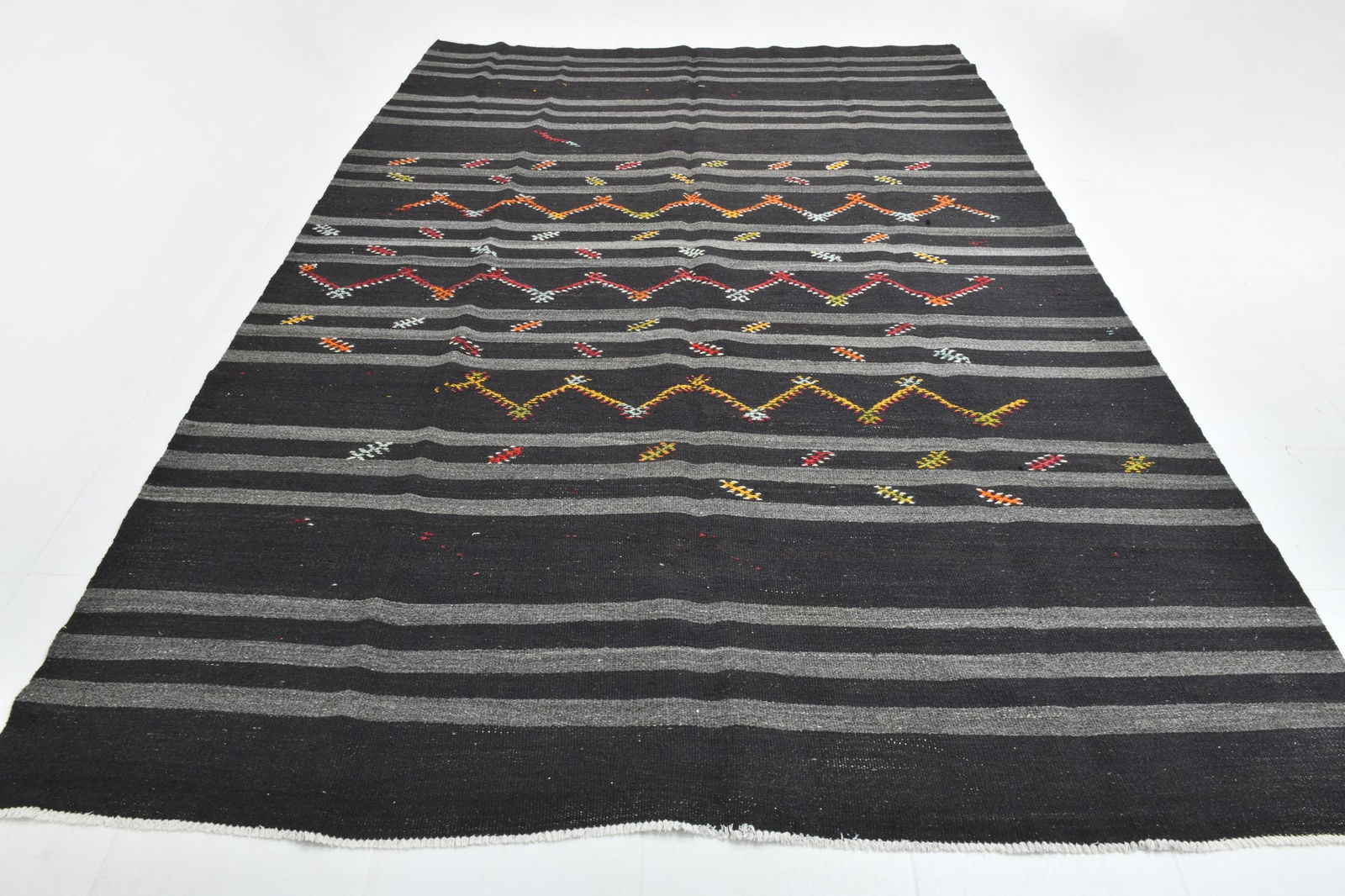 7'6'' x 11'0'' Turkish Flatweave Kilim Rug - 60552 - 2