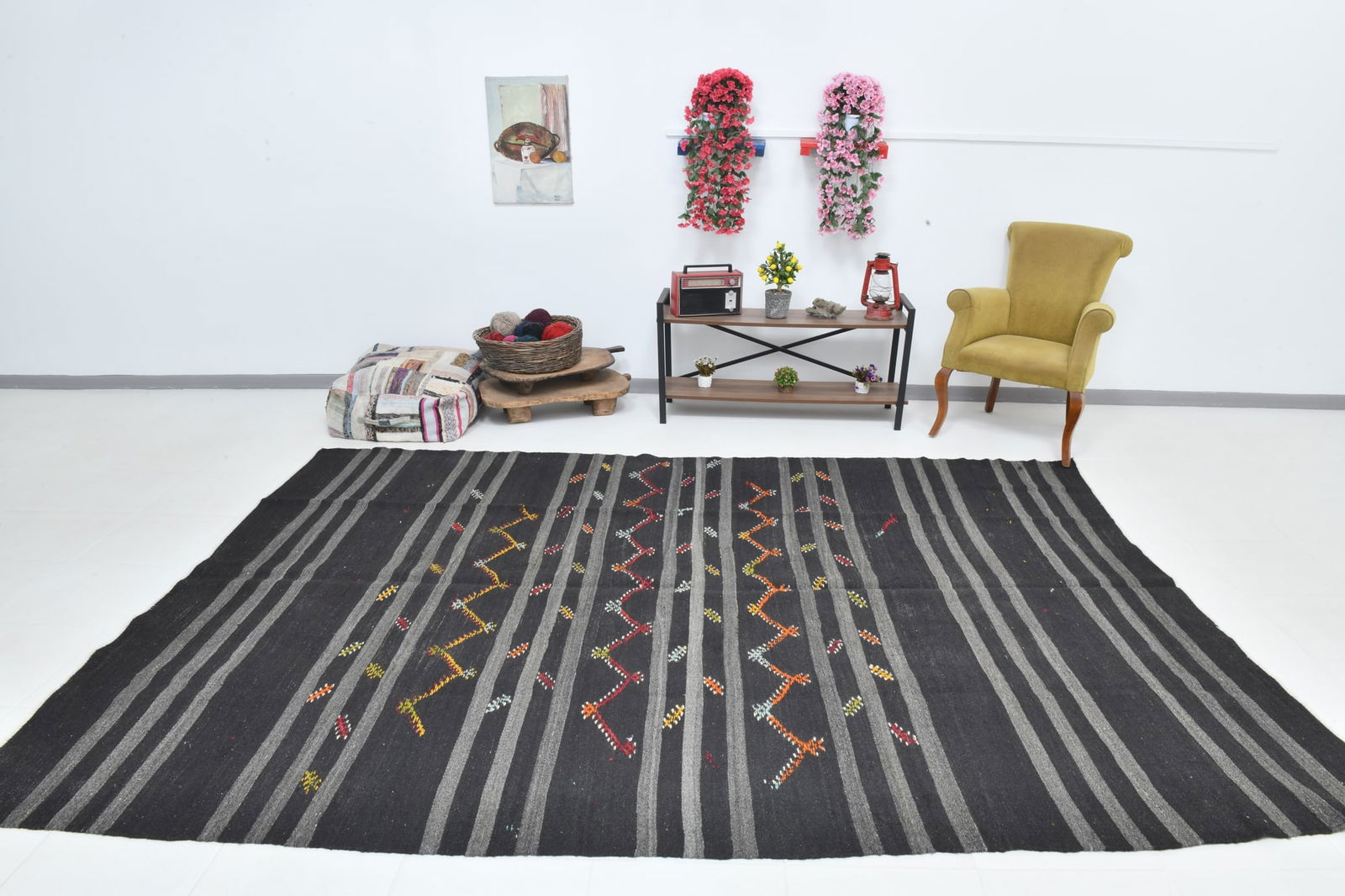 7'6'' x 11'0'' Turkish Flatweave Kilim Rug - 60552 - 5