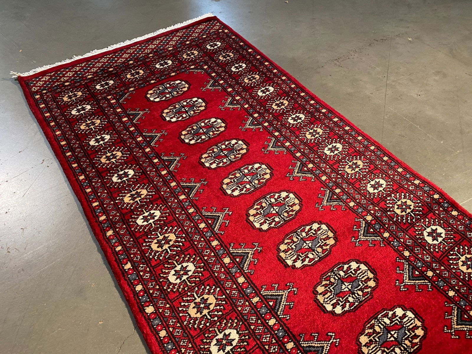 Authentic Bokhars Runner 2'.7" X 11' - 3
