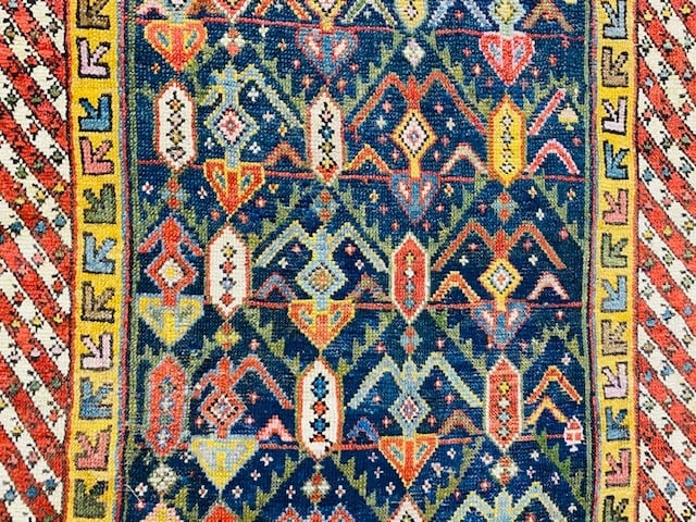 19th Century Gendje Caucasian Rug-3308 - 8