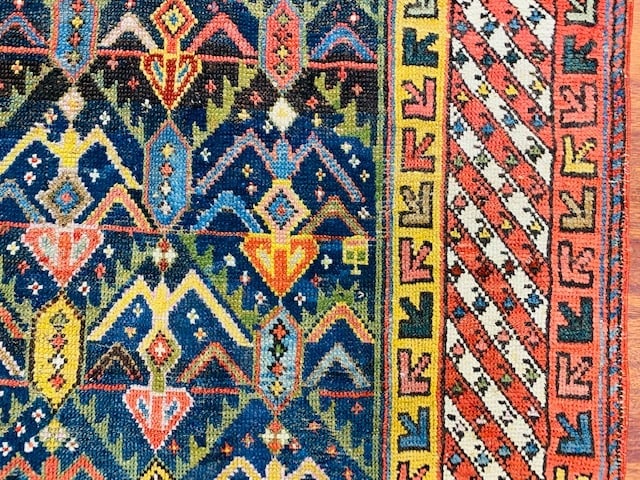 19th Century Gendje Caucasian Rug-3308 - 9