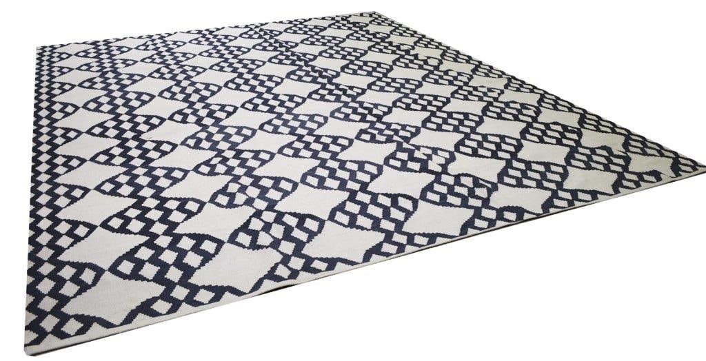 FLATWEAVE WOOL KILIMS RUG - 2
