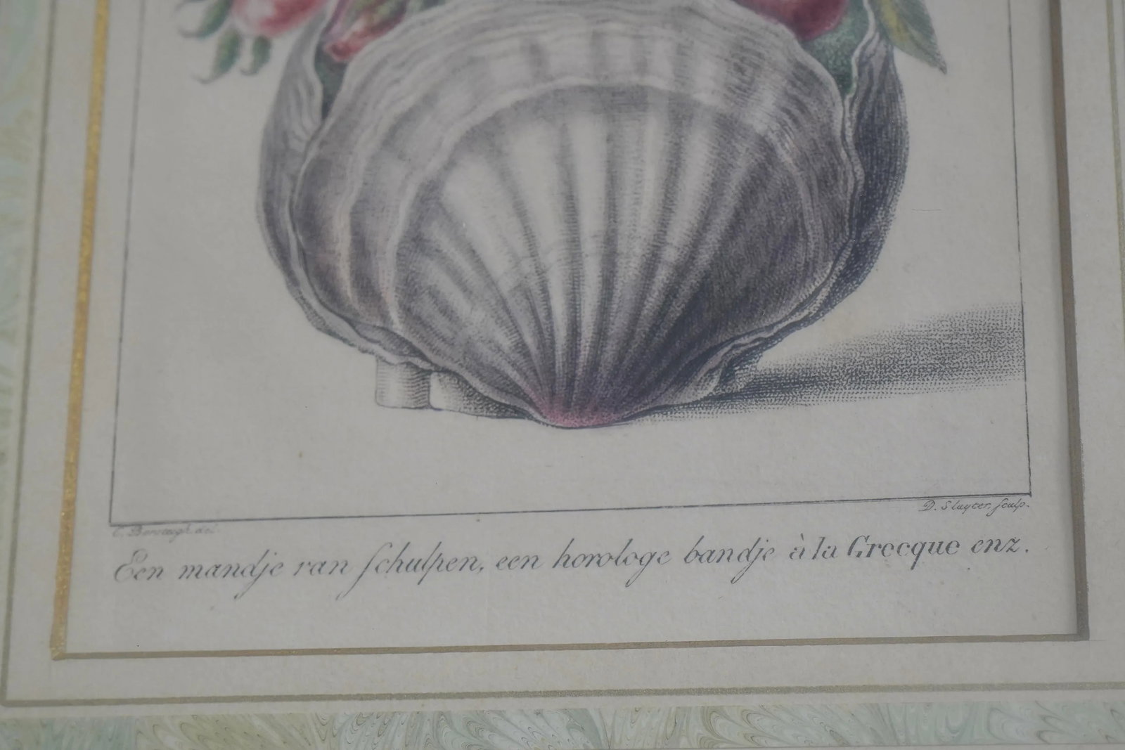 Vintage Hand Colored Professionally Framed & Matted Engraving - 3