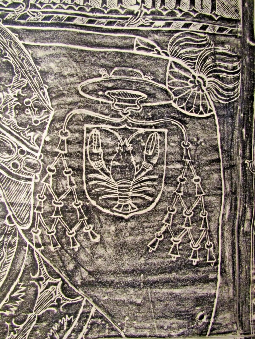 St. Michael, Bernkastel-Kues, Mosel River Germany 1967 Church Floor Rubbing - 4