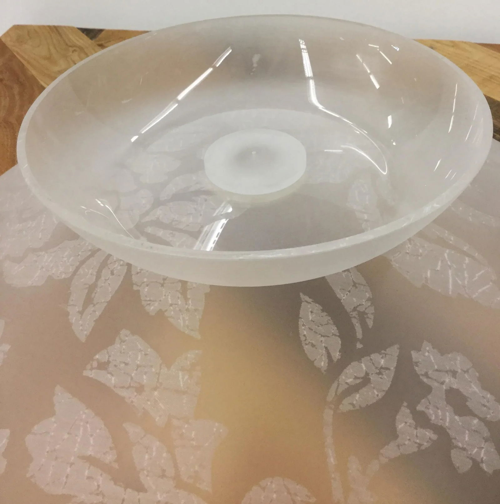 1960s Contemporary Frosted Plastic Bowl/Planter - 7