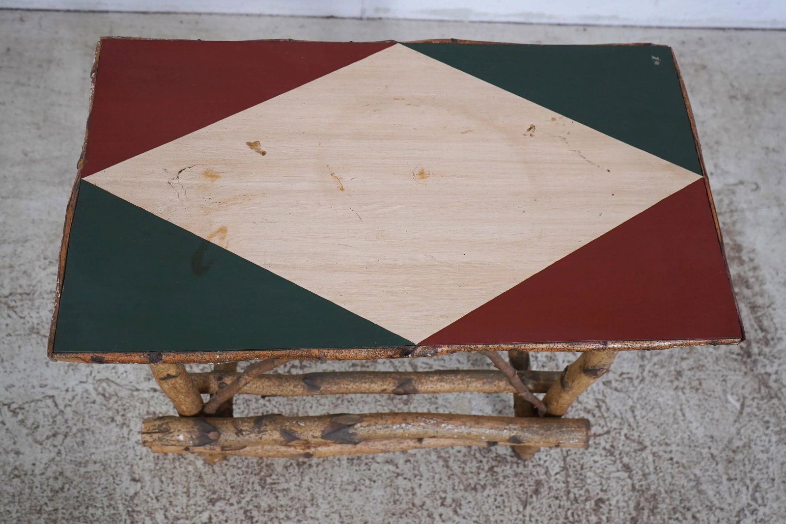 Adirondack Rustic Rectangular Lamp Table - 4