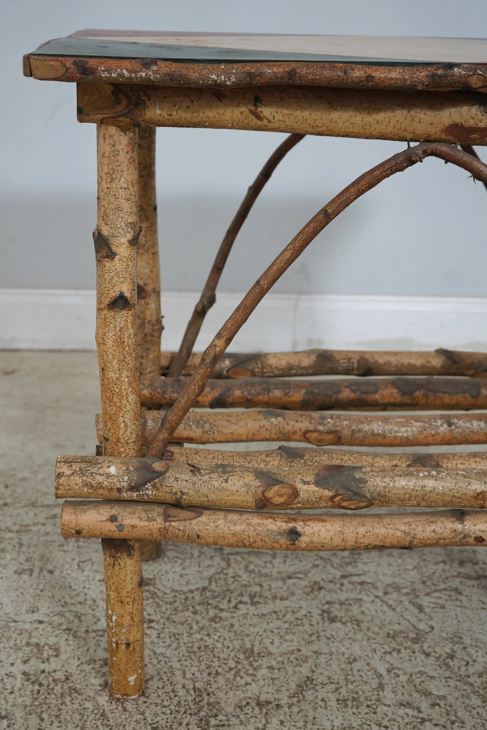 Adirondack Rustic Rectangular Lamp Table - 6