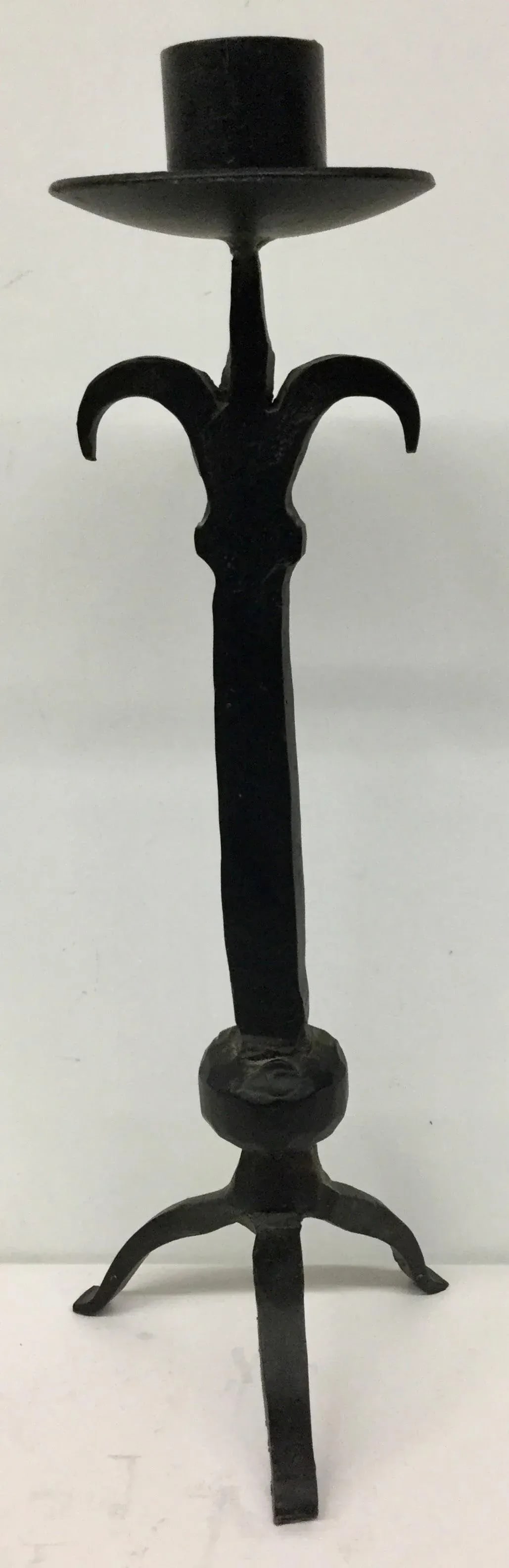 1970s Vintage Hand Forged Artisan Steel Candle Holder - 8