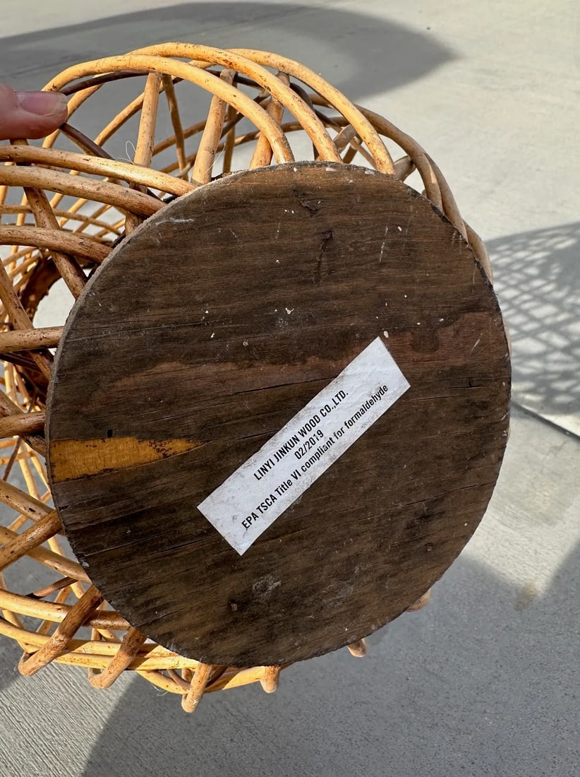 Farmhouse Wood/Wicker Lantern - 6