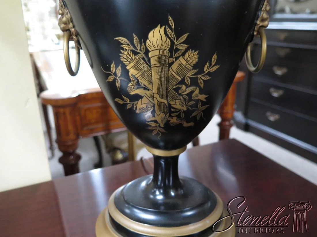 Toile Painted Lamp - 2