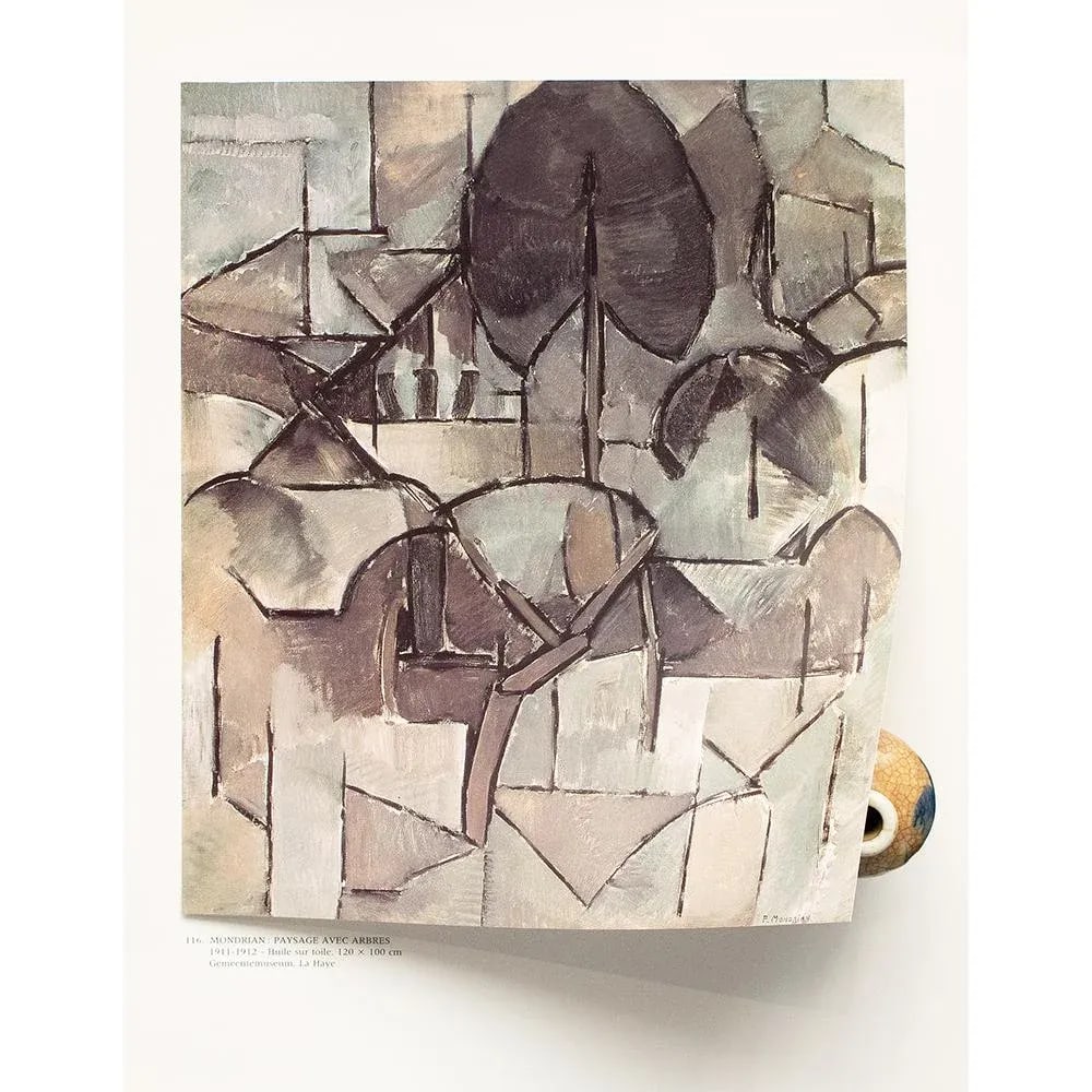 1991 After Piet Mondrian "Landscape With Trees", Full-Color Parisian Print - 4