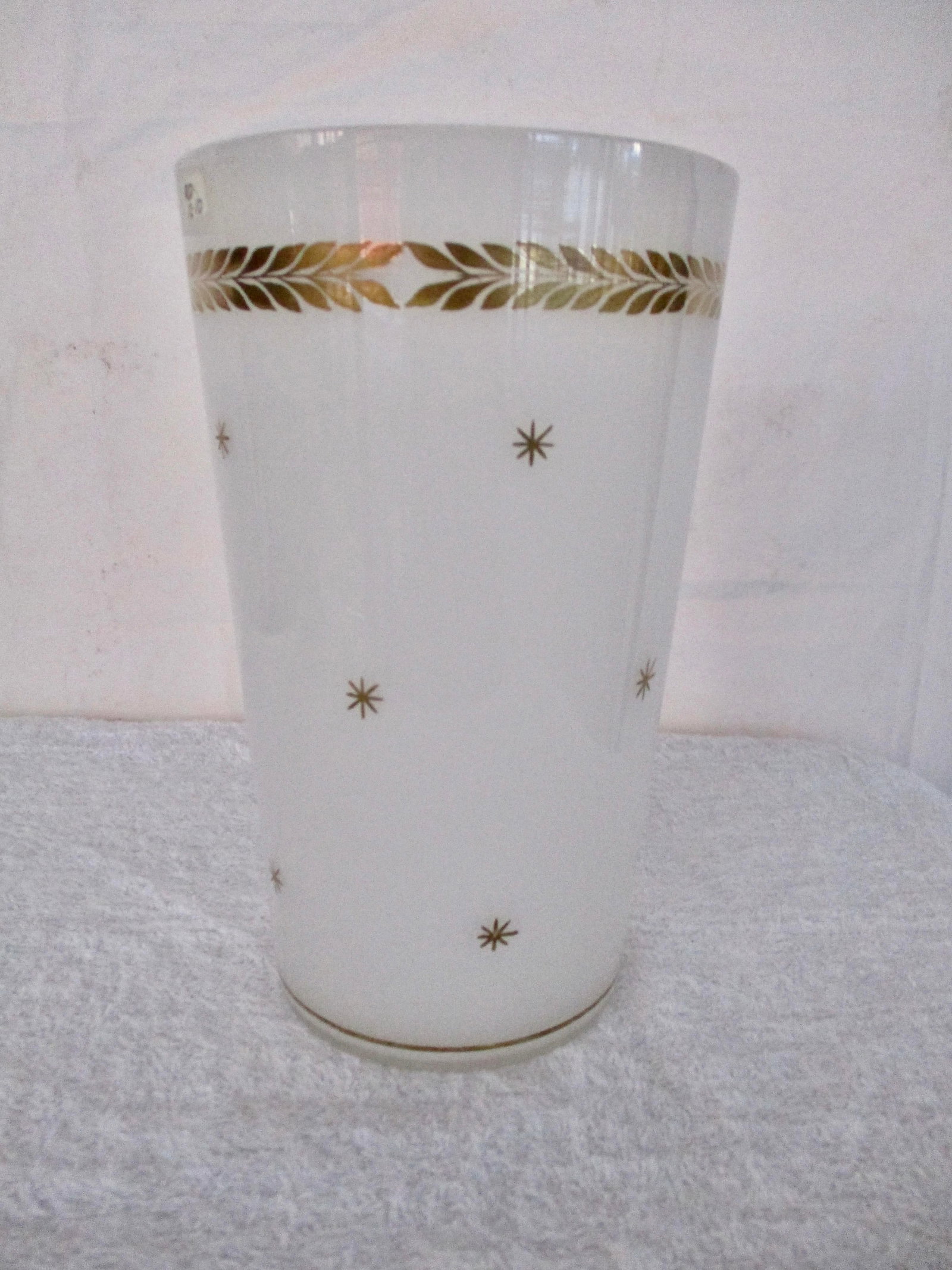 Hoolywood Regency Vase With Gold Laurels and Stars 50s' - 2