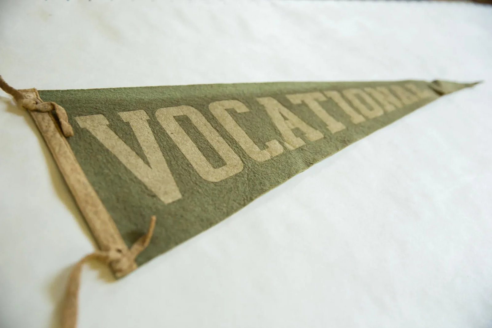 Vintage Vocational School Felt Flag Pennant - 3