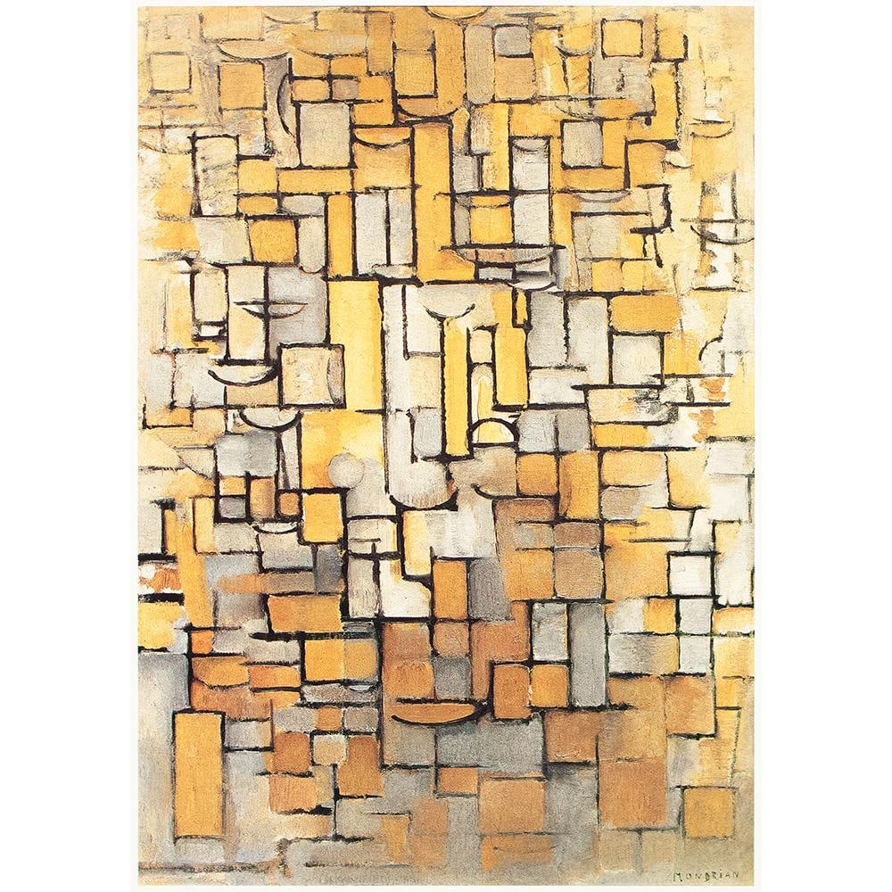 1991 After Piet Mondrian "Composition X I V", Full-Color Parisian Print - 2