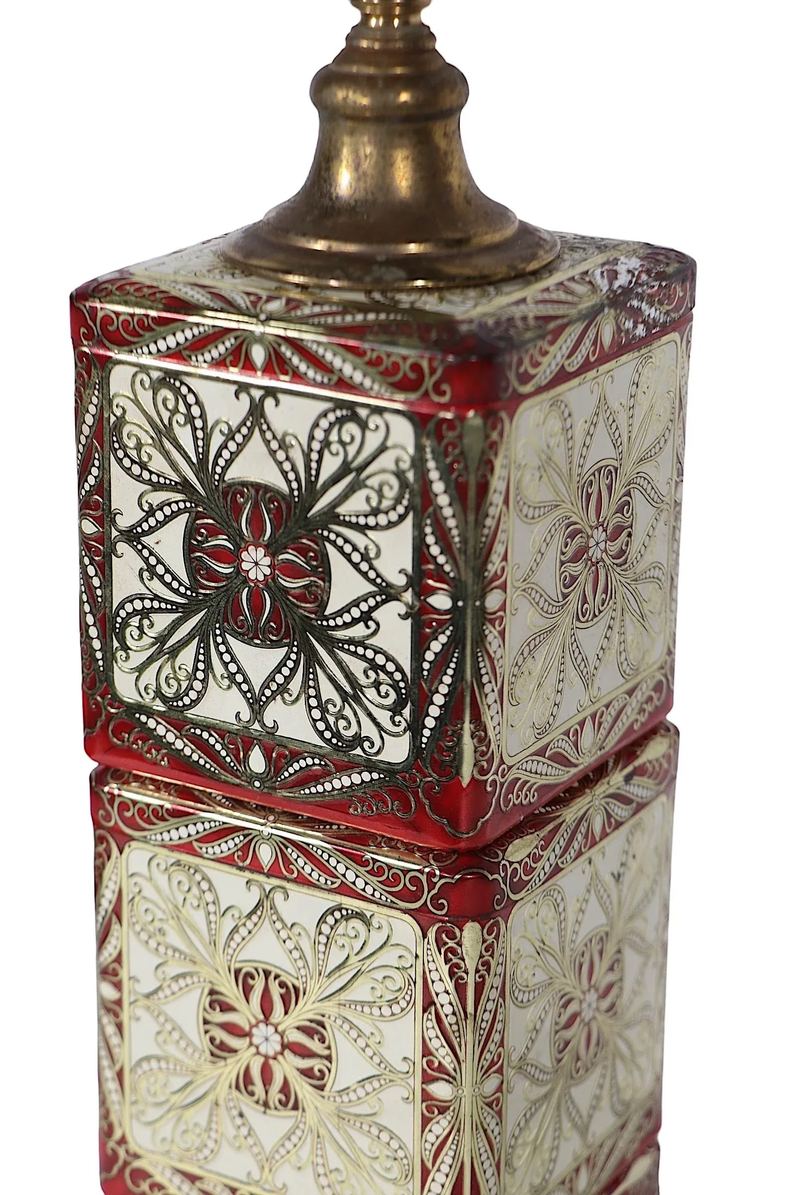 Mid 20th C. Stacked Tea Can Lamp - 6