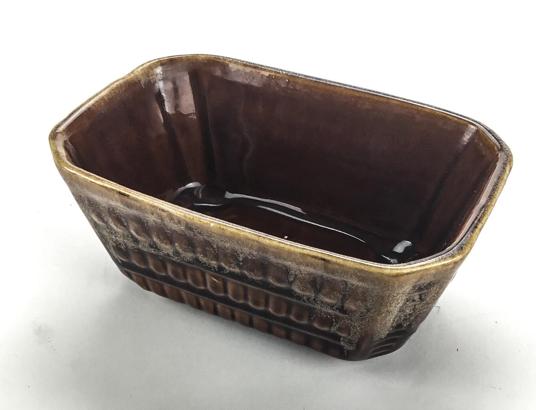 Vintage Glazed Clay Drip Planter - 2