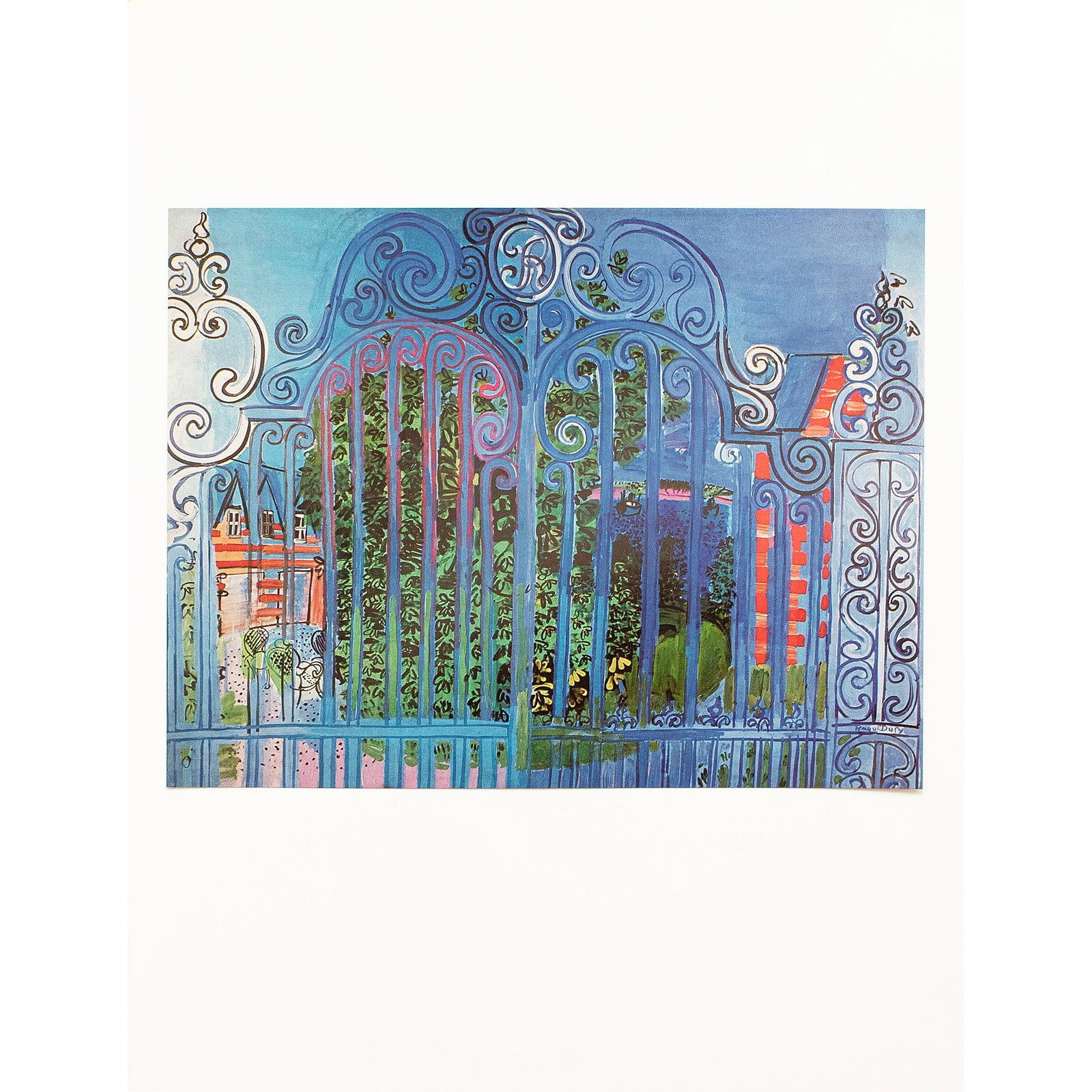 1970 After Raoul Dufy "The Grid", Full-Color Parisian Print - 6