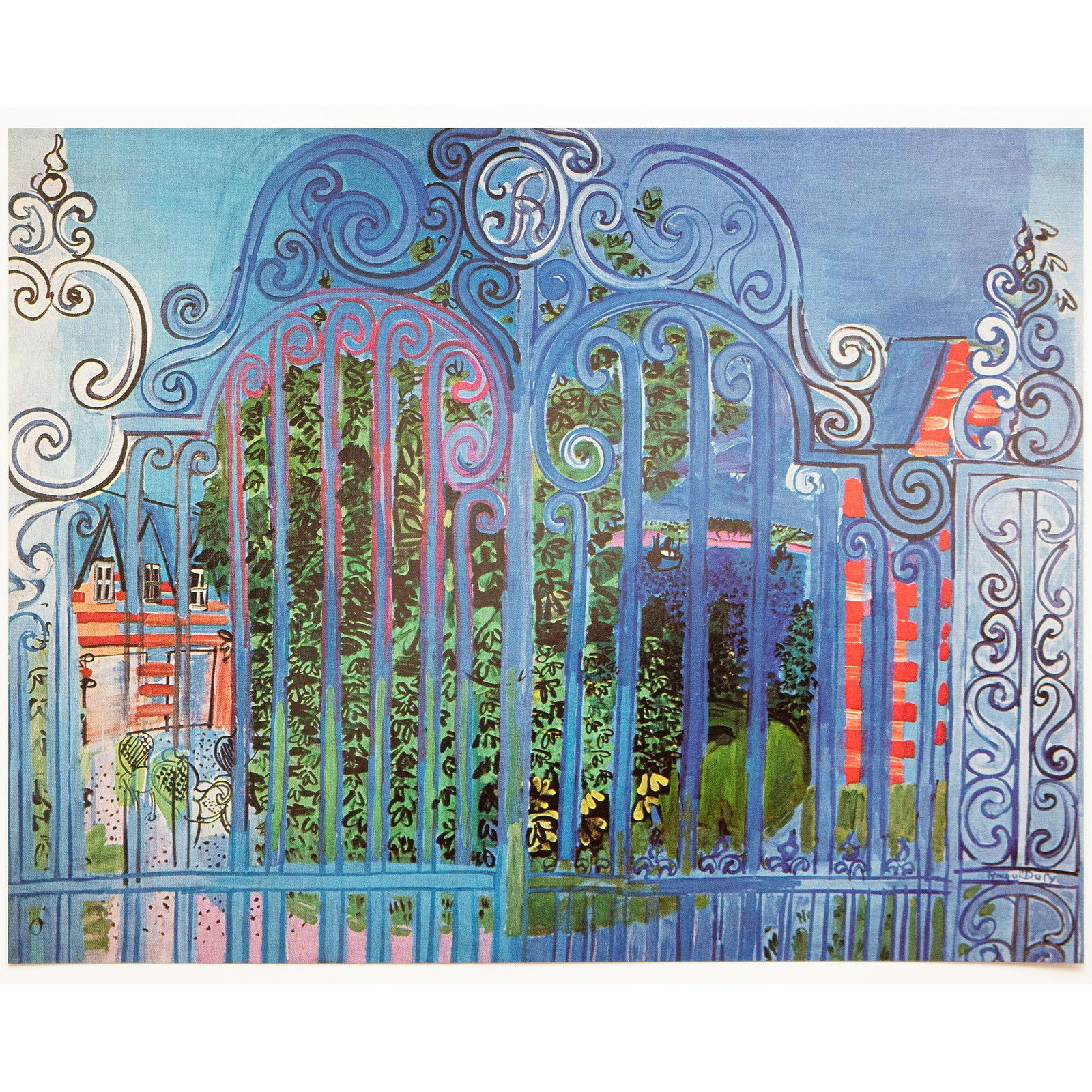 1970 After Raoul Dufy "The Grid", Full-Color Parisian Print - 7