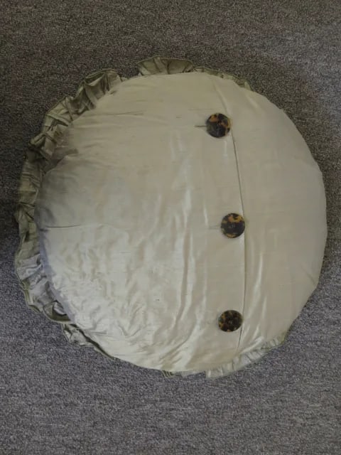 Round Ruffle Decorative Pillows - a Pair - 4