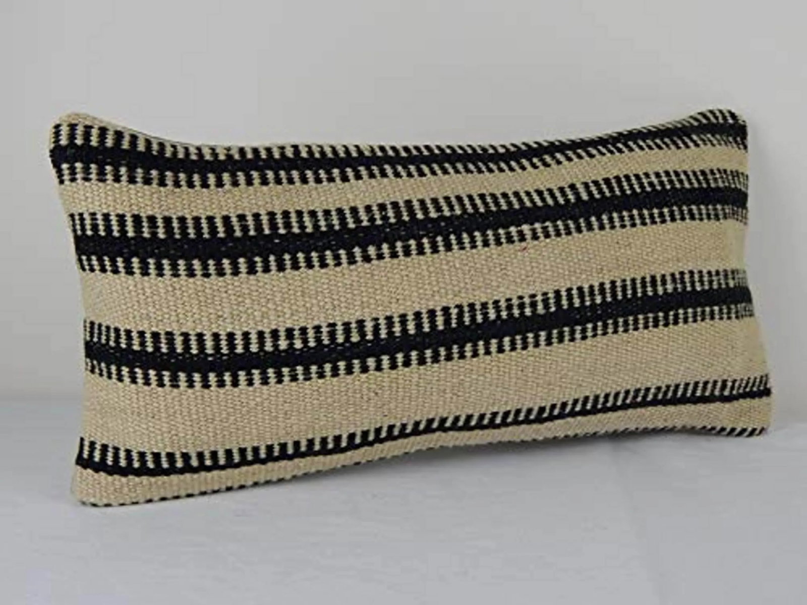 Pillow Cases Made Out of an Anatolian Turkish Mid-20th Century Kilim 10'' X 20'' - 2