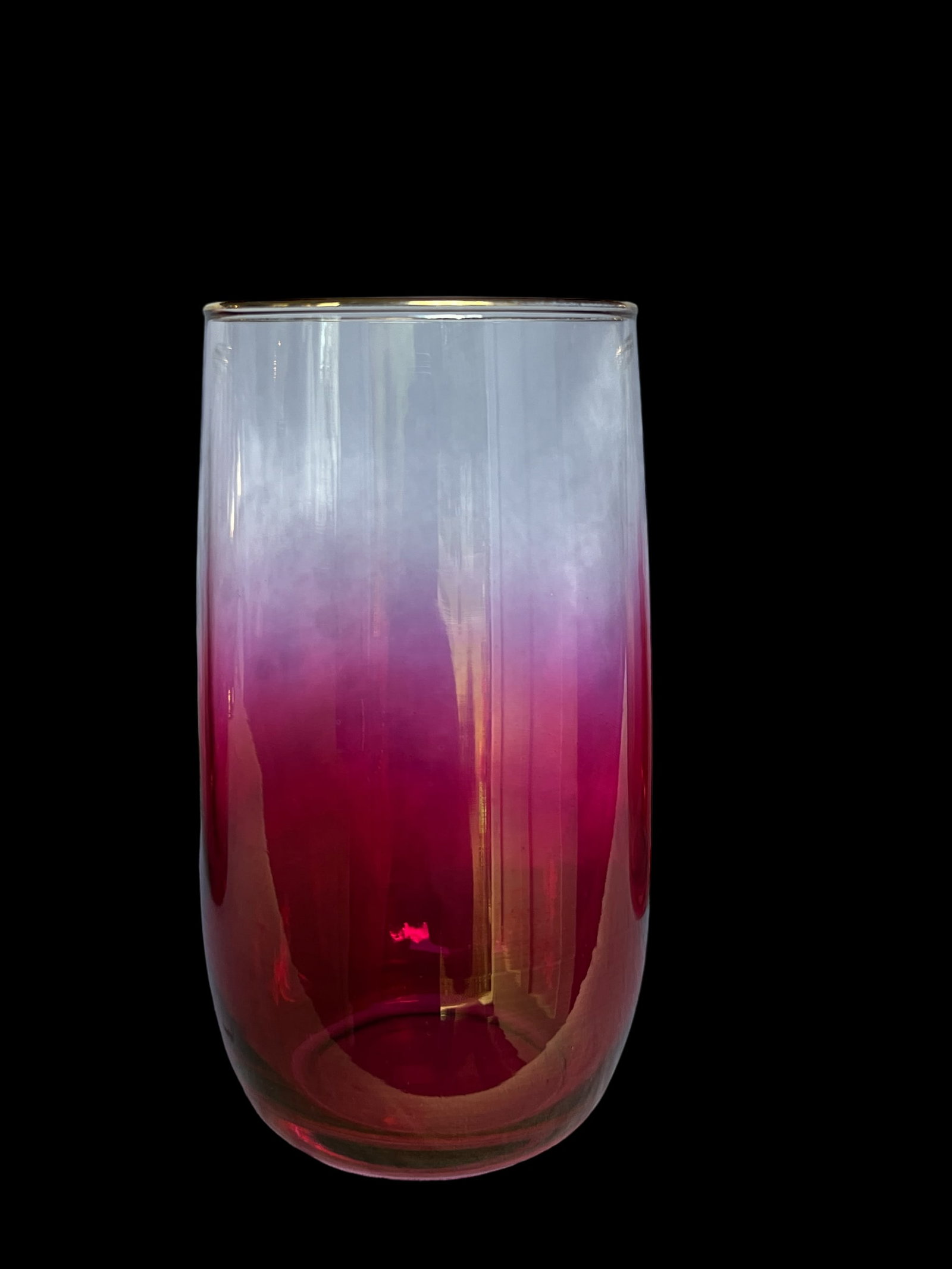 1960s Blendo Cranberry Rose Pitcher and Drinking Glass Set West Virginia Glass Co. Cocktail Set- 5 P - 7