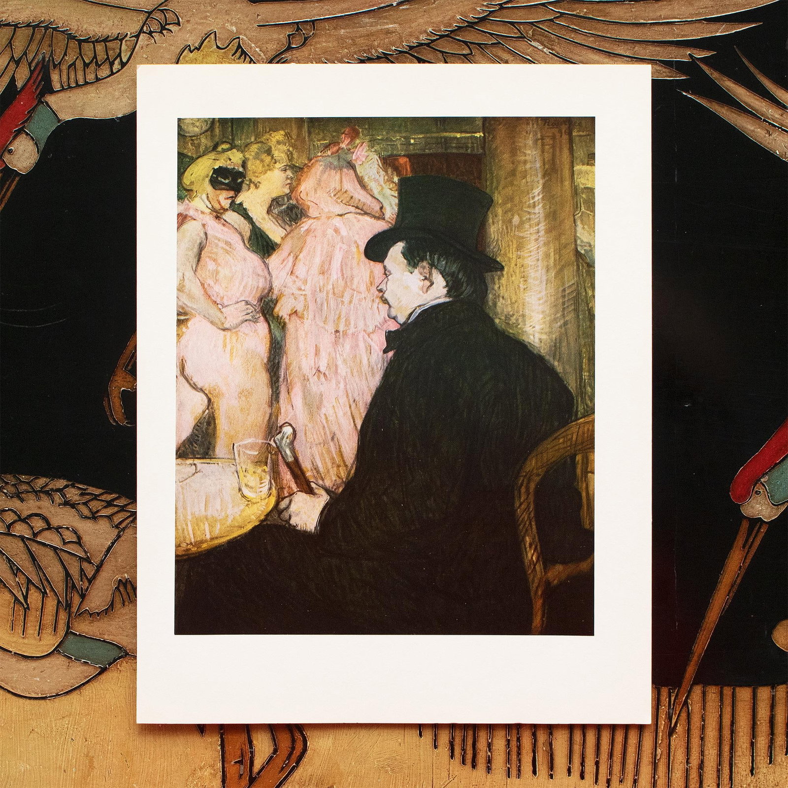 1952 After Toulouse-Lautrec "Maxime Dethomas at the Opera Ball", Full-Color Print - 6