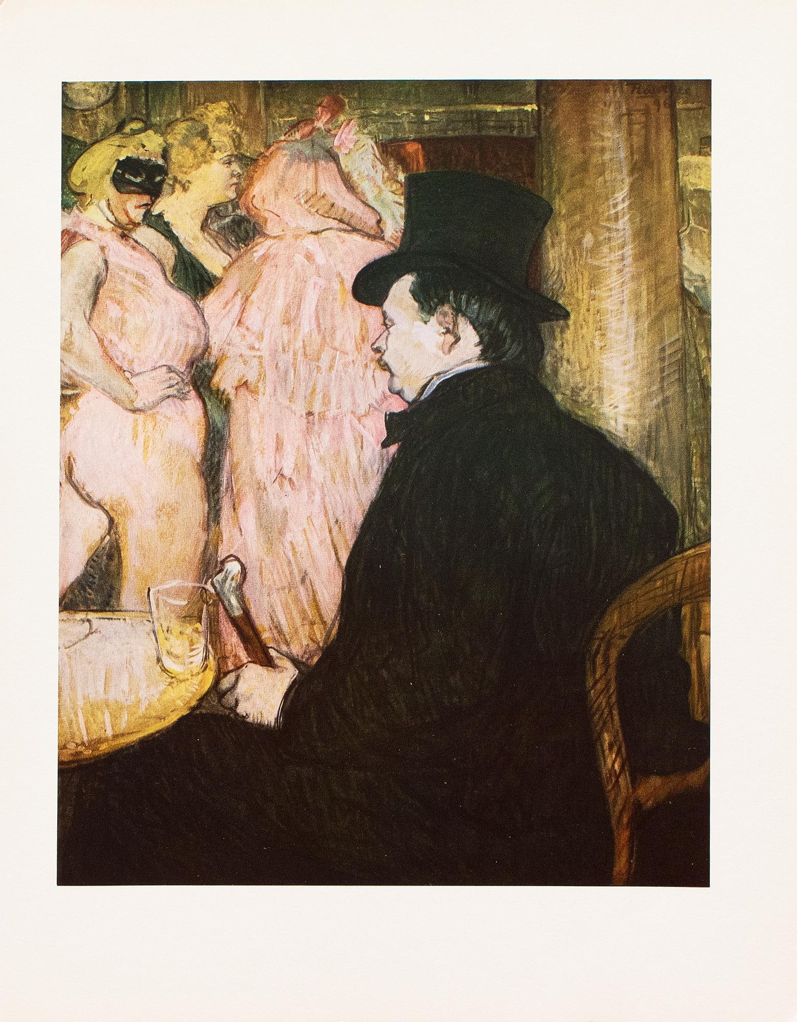 1952 After Toulouse-Lautrec "Maxime Dethomas at the Opera Ball", Full-Color Print - 7